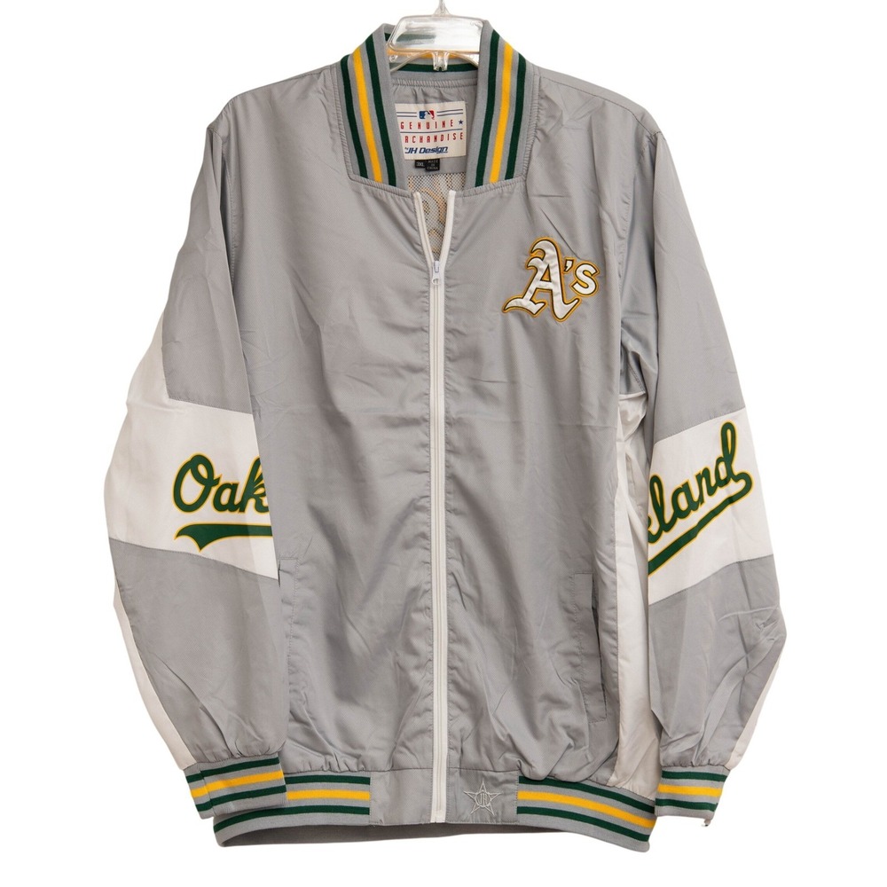 VTG Oakland A's Athletics Jacket NWT Men 3XL Retro MLB JH Design Streetwear Coat